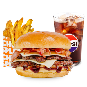 MENIU DOUBLE SMOKY BURGER